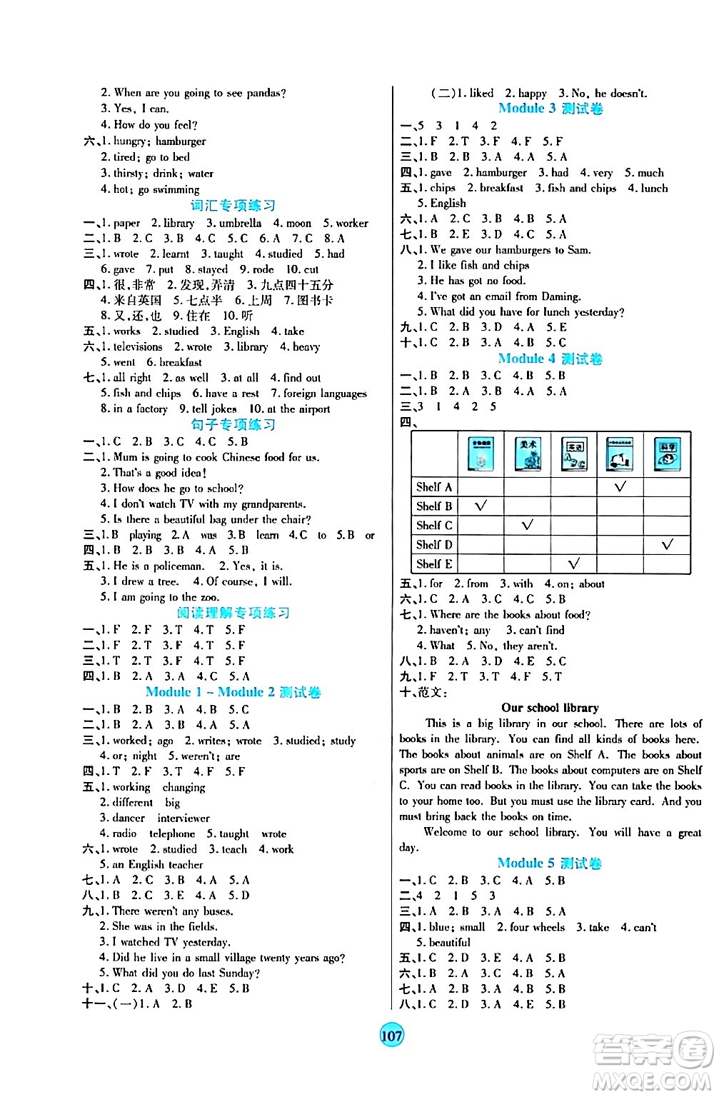 天津科學(xué)技術(shù)出版社2024年春云頂課堂五年級英語下冊外研版答案