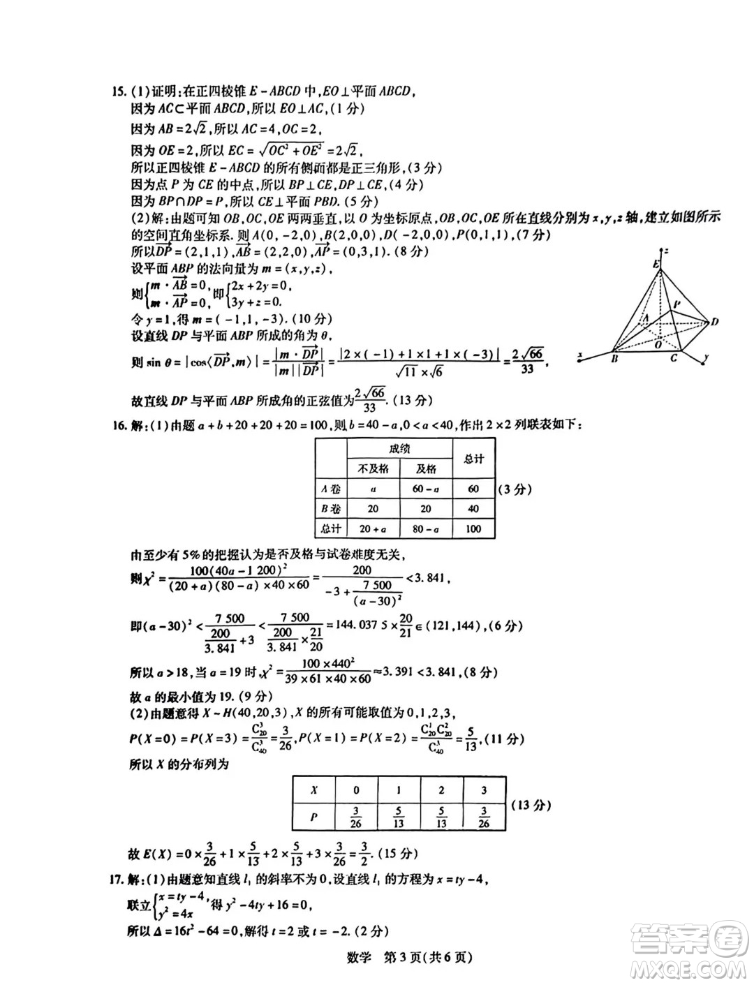 山東智慧上進(jìn)2024屆高三下學(xué)期5月大聯(lián)考數(shù)學(xué)試題答案