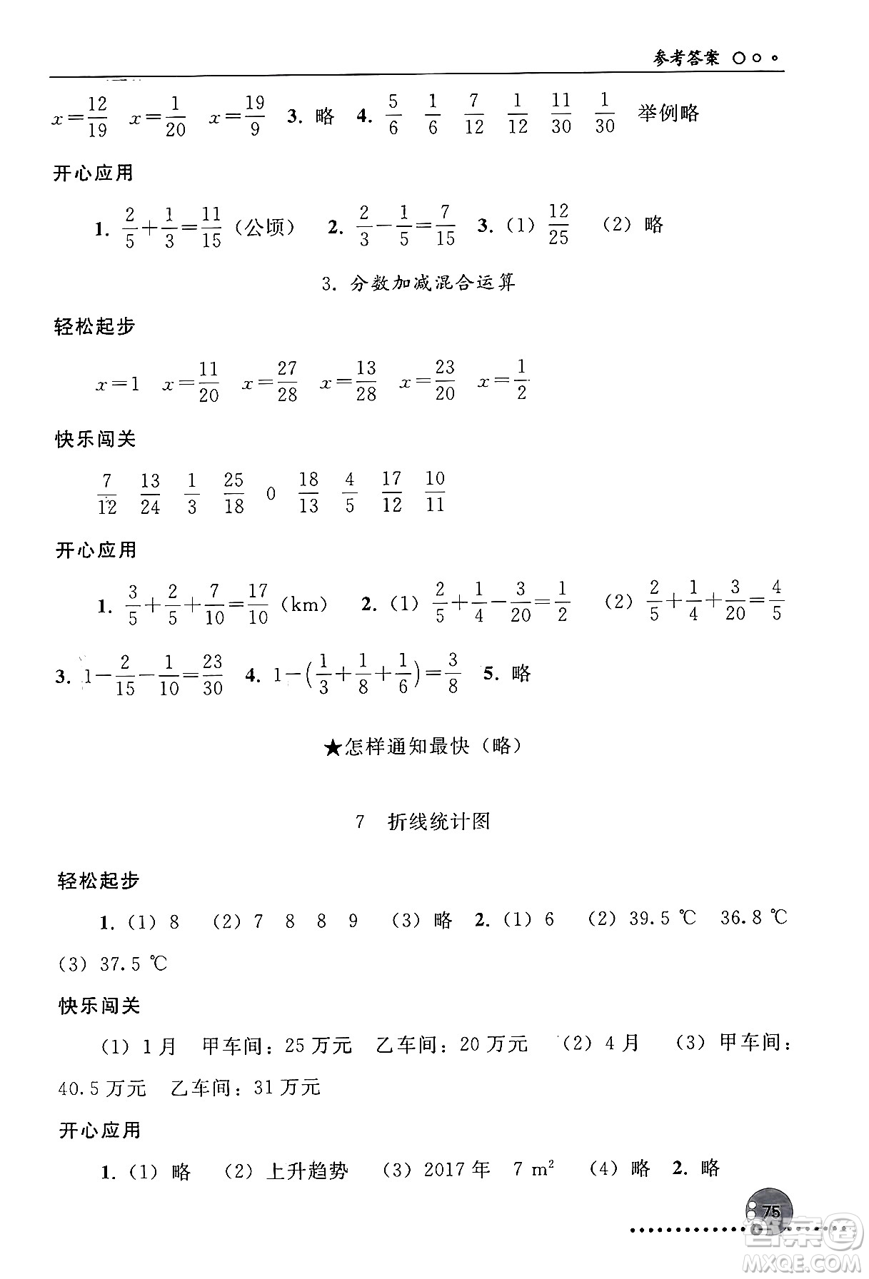 人民教育出版社2024年春義務(wù)教育教科書同步練習(xí)冊(cè)五年級(jí)數(shù)學(xué)下冊(cè)人教版答案