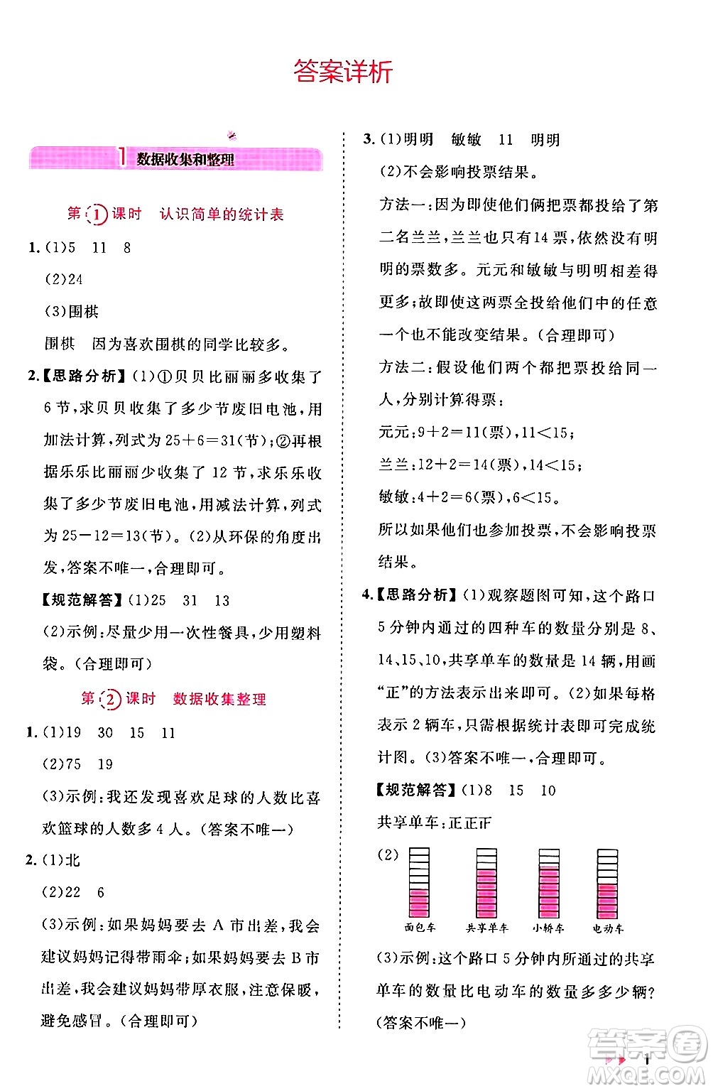 安徽師范大學(xué)出版社2024年春訓(xùn)練達(dá)人二年級數(shù)學(xué)下冊人教版山東專版答案