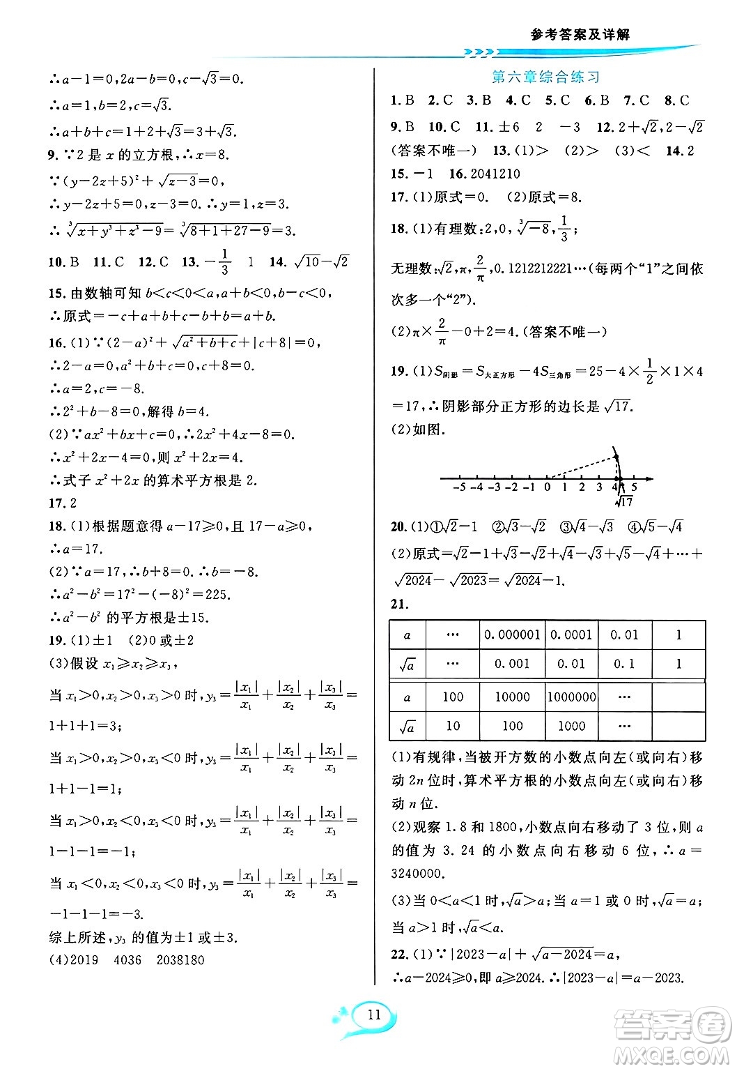 華東師范大學(xué)出版社2024年春全優(yōu)方案夯實(shí)與提高七年級(jí)數(shù)學(xué)下冊(cè)人教版答案