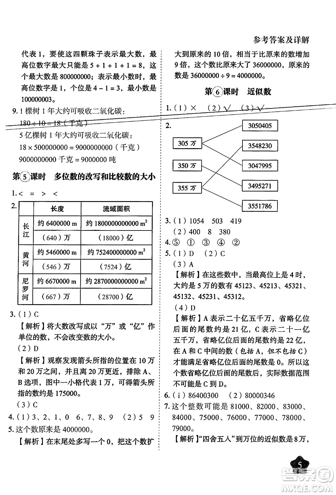 西安出版社2024年春黃岡隨堂練四年級數(shù)學(xué)下冊蘇教版答案