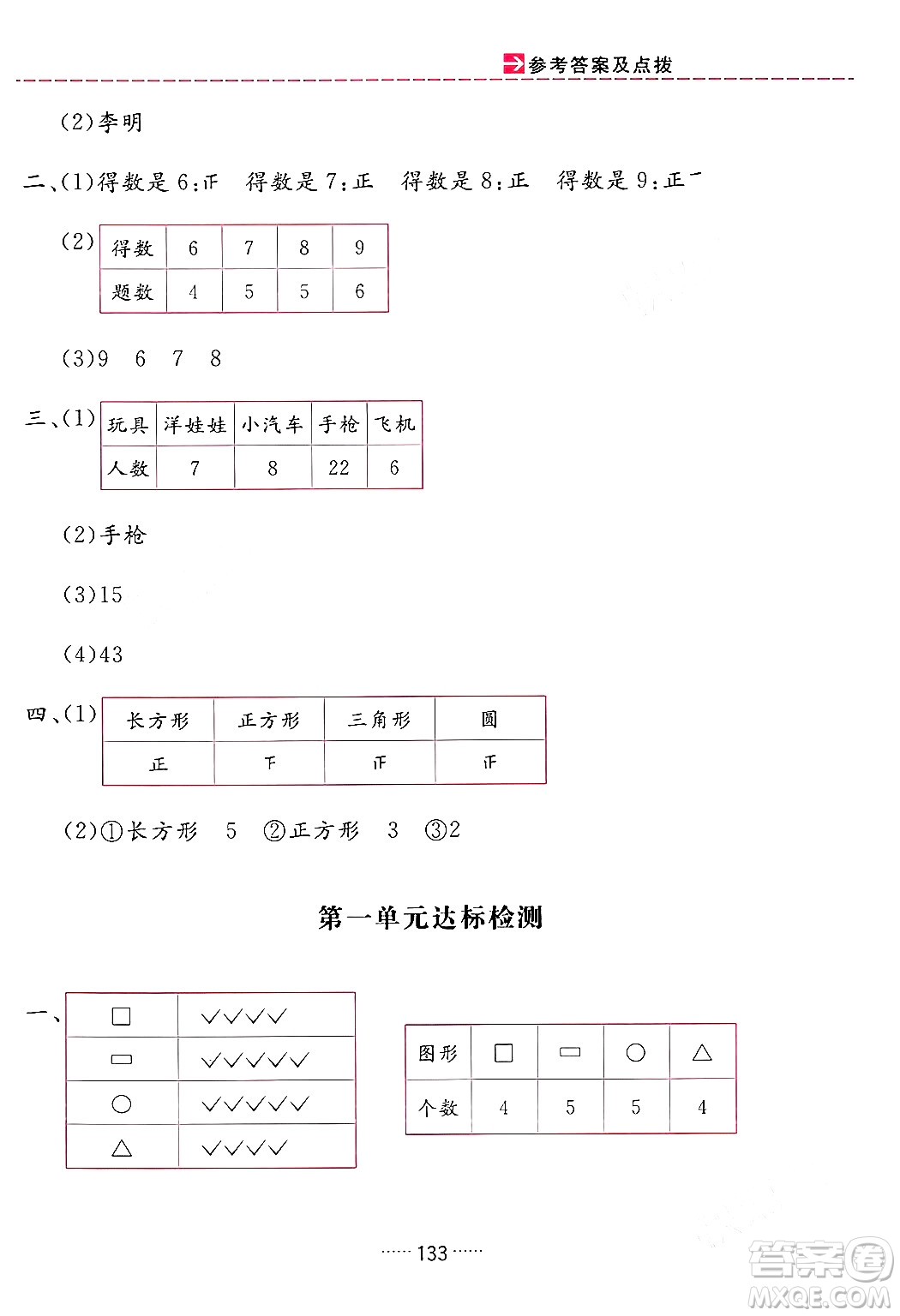 吉林教育出版社2024年春三維數(shù)字課堂二年級數(shù)學下冊人教版答案