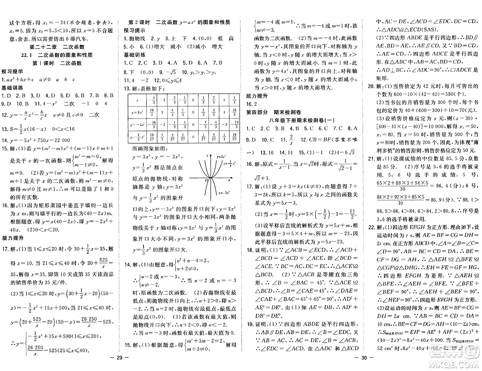 合肥工業(yè)大學(xué)出版社2024年季然暑假總動員八年級數(shù)學(xué)人教版答案