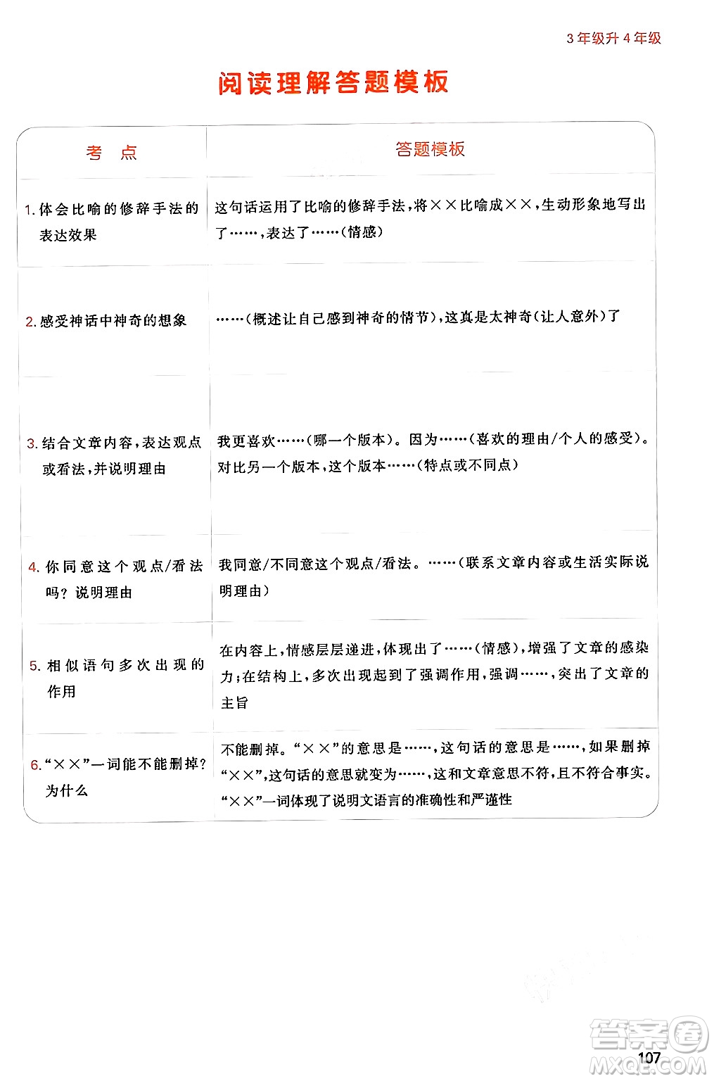 湖南教育出版社2024年一本暑假閱讀小學(xué)語(yǔ)文三升四年級(jí)語(yǔ)文人教版重慶專(zhuān)版答案