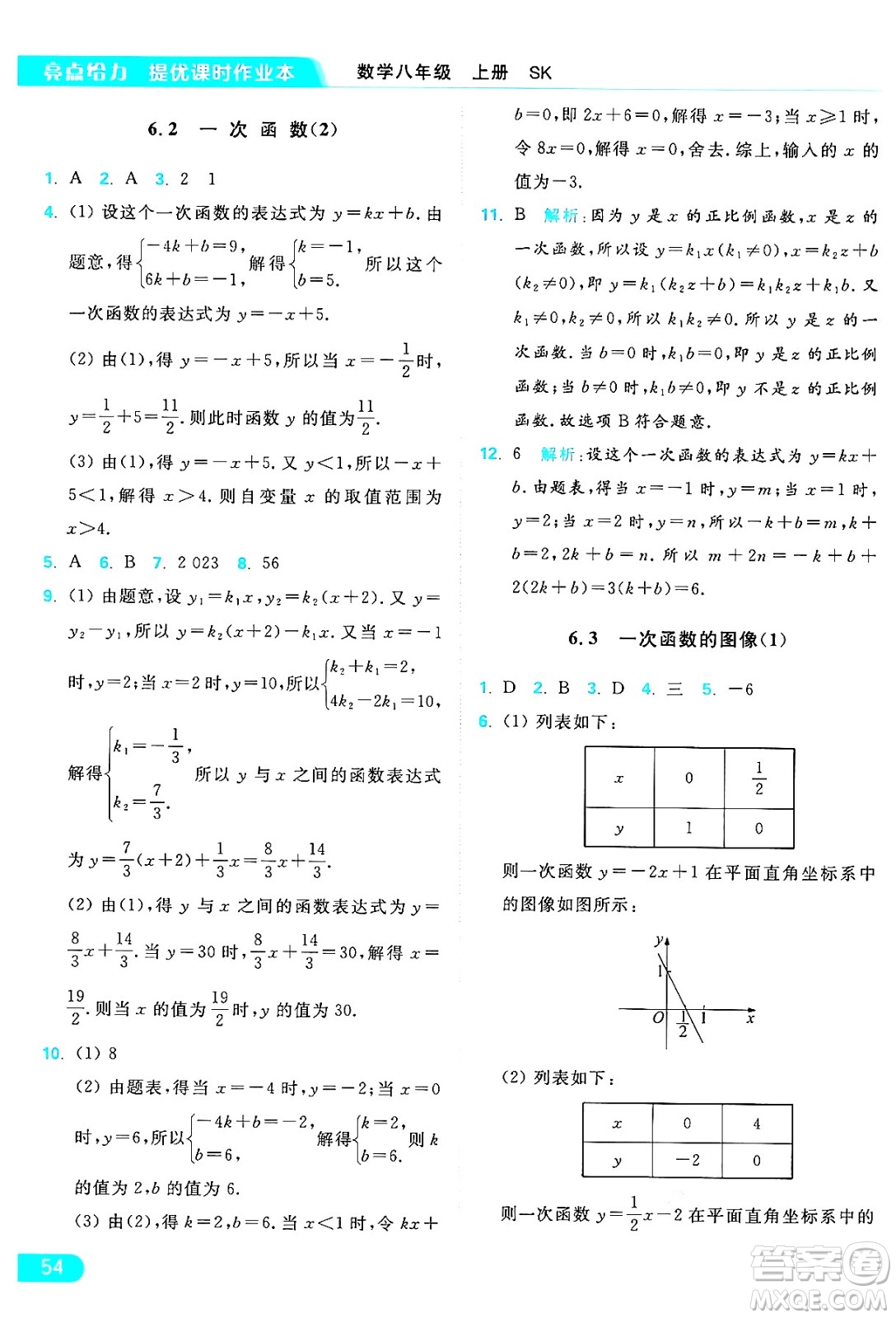 延邊教育出版社2024年秋亮點(diǎn)給力提優(yōu)課時作業(yè)本八年級數(shù)學(xué)上冊蘇科版答案