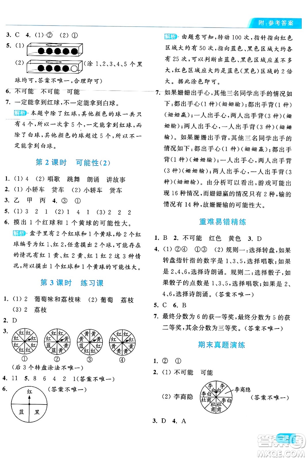 北京教育出版社2024年秋亮點(diǎn)給力提優(yōu)課時(shí)作業(yè)本五年級(jí)數(shù)學(xué)上冊(cè)人教版答案