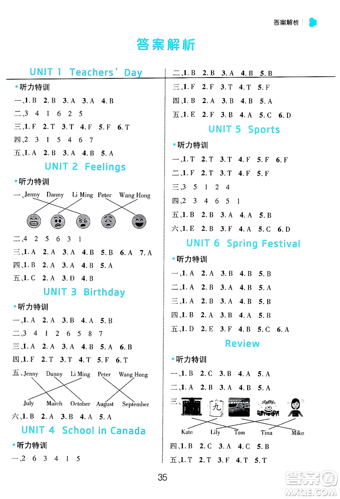 延邊大學(xué)出版社2024年秋細(xì)解巧練五年級英語上冊魯科版答案