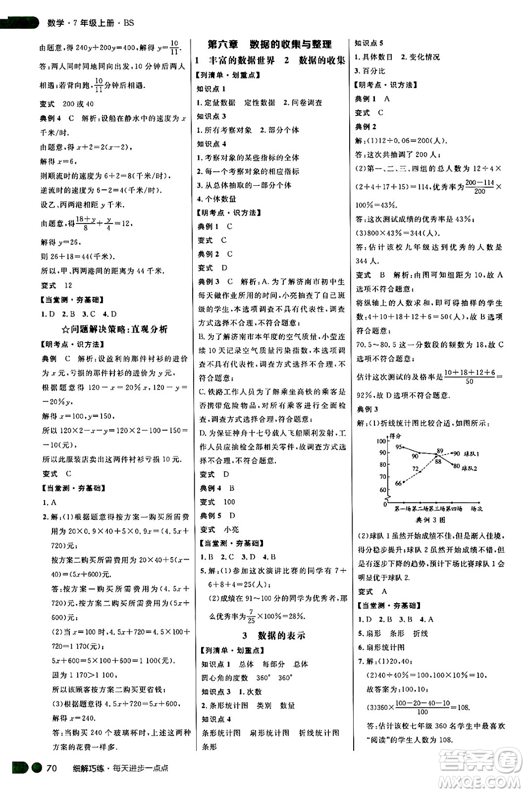 延邊大學(xué)出版社2024年秋細(xì)解巧練七年級(jí)數(shù)學(xué)上冊(cè)北師大版答案