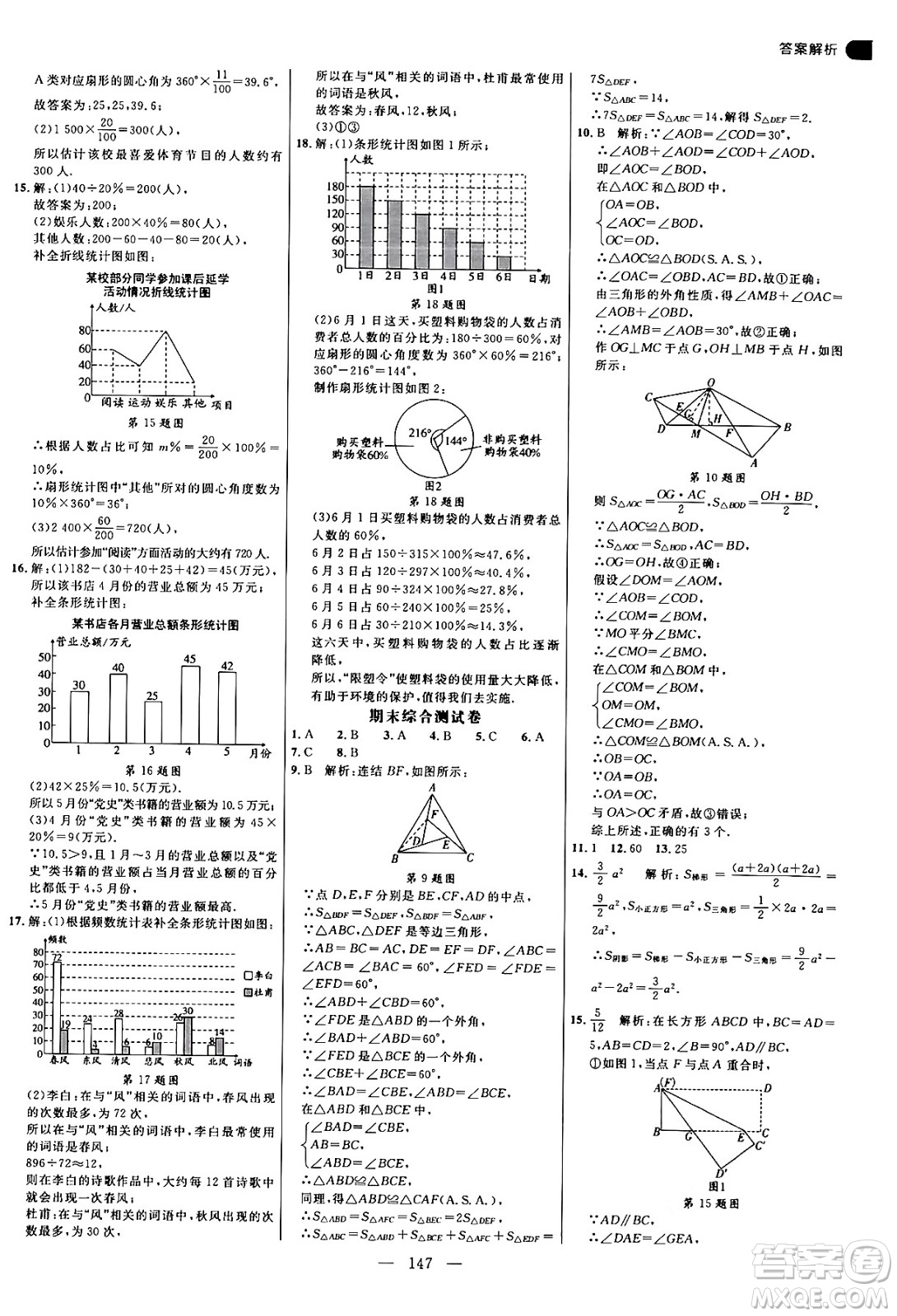 延邊大學(xué)出版社2024年秋細(xì)解巧練八年級(jí)數(shù)學(xué)上冊(cè)華師版答案