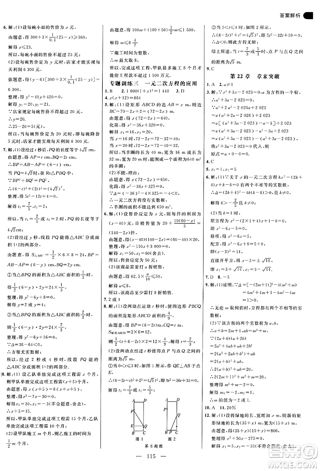 延邊大學(xué)出版社2024年秋細解巧練九年級數(shù)學(xué)上冊華師版答案