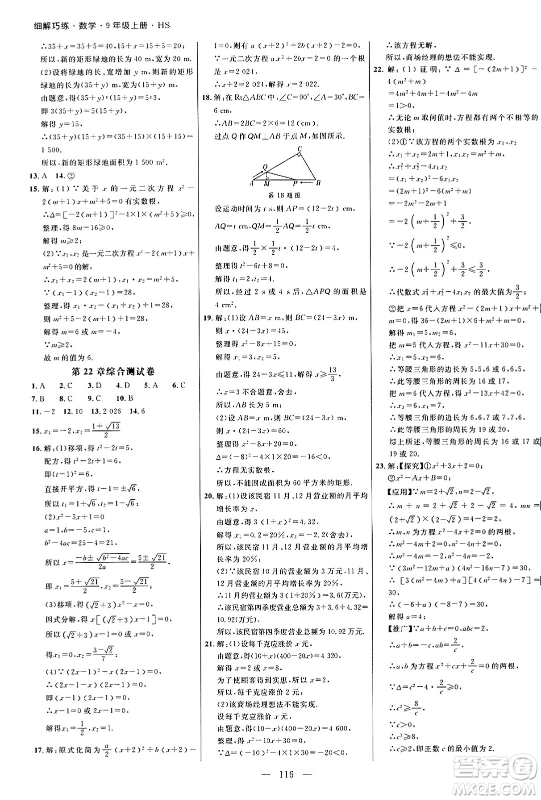 延邊大學(xué)出版社2024年秋細解巧練九年級數(shù)學(xué)上冊華師版答案