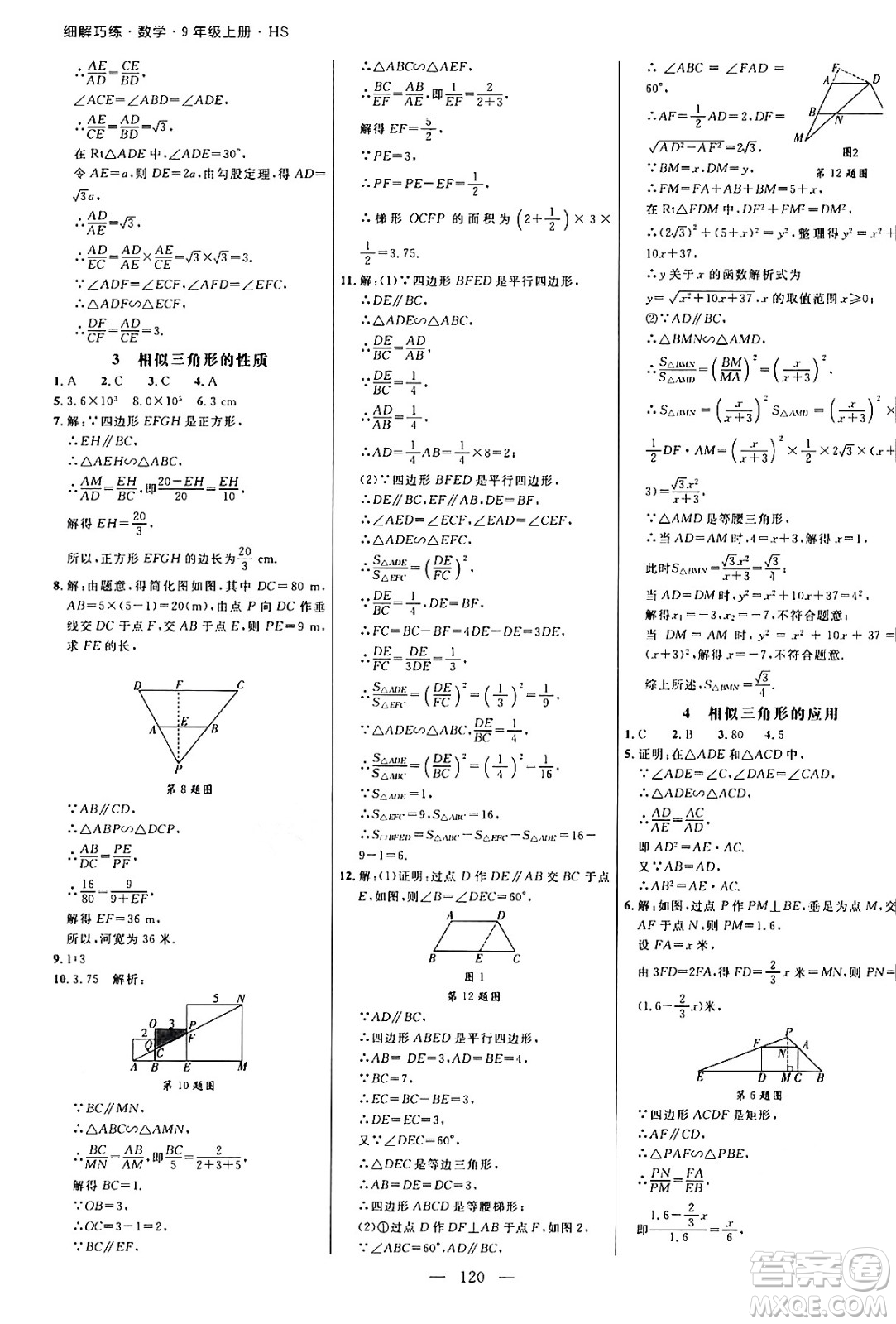 延邊大學(xué)出版社2024年秋細解巧練九年級數(shù)學(xué)上冊華師版答案