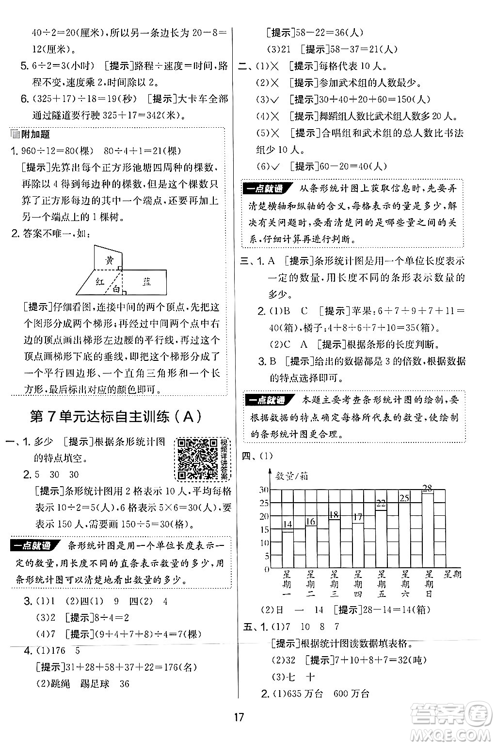 江蘇人民出版社2024年秋實(shí)驗(yàn)班提優(yōu)大考卷四年級(jí)數(shù)學(xué)上冊(cè)人教版答案