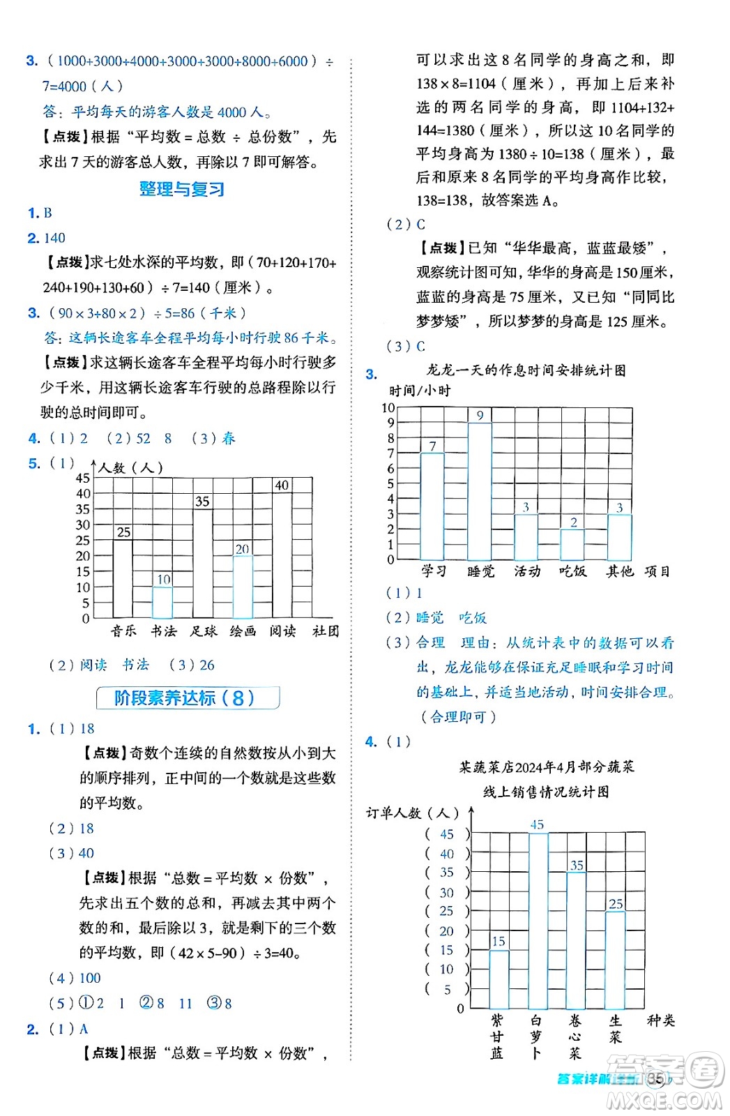 吉林教育出版社2024年秋綜合應(yīng)用創(chuàng)新題典中點四年級數(shù)學(xué)上冊冀教版答案