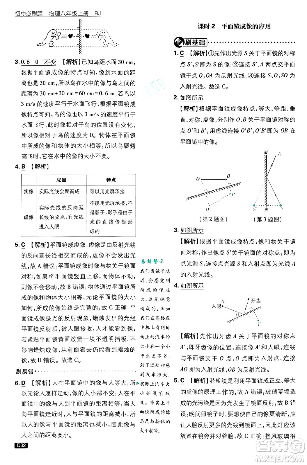 開(kāi)明出版社2025屆初中必刷題拔尖提優(yōu)訓(xùn)練八年級(jí)物理上冊(cè)人教版答案