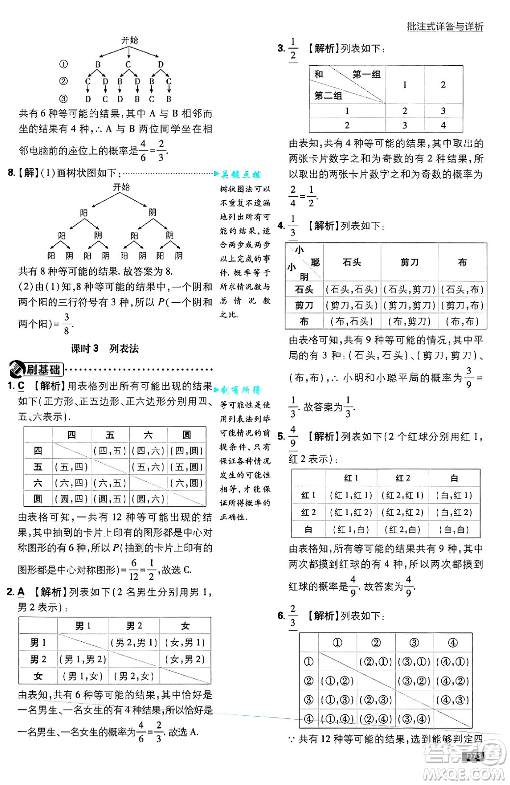 開明出版社2025屆初中必刷題拔尖提優(yōu)訓練九年級數(shù)學上冊蘇科版答案