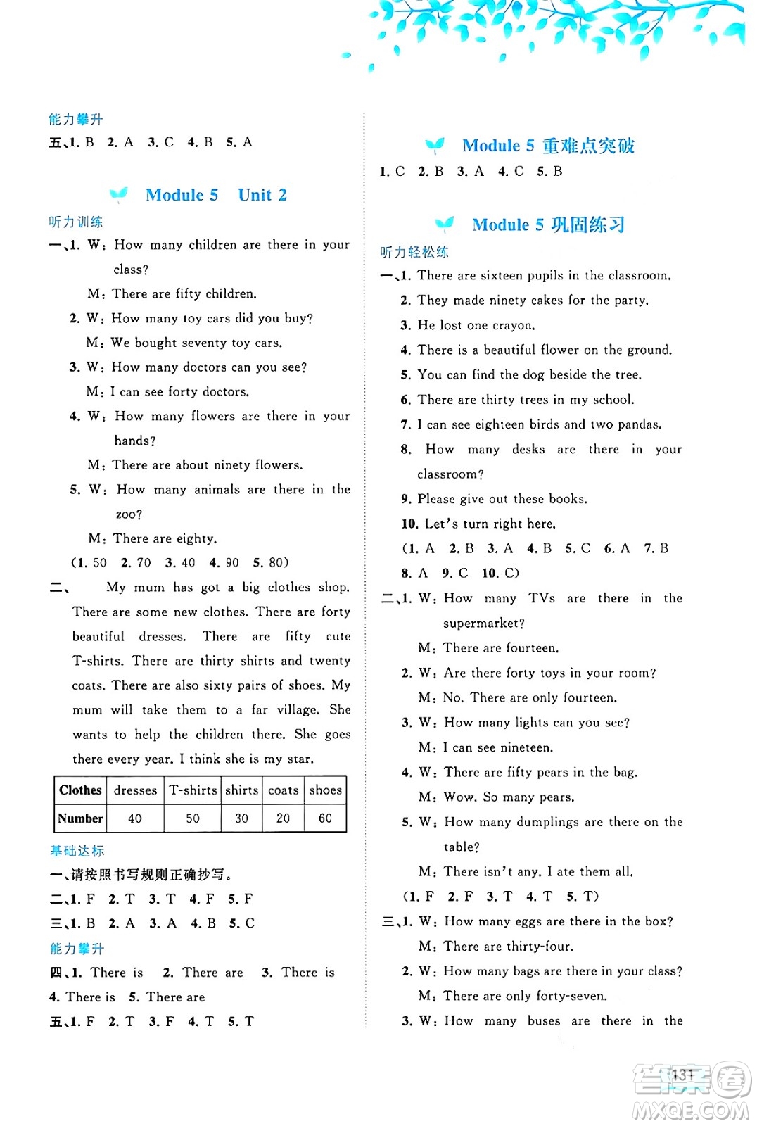 廣西教育出版社2024年秋新課程學(xué)習(xí)與測(cè)評(píng)同步學(xué)習(xí)五年級(jí)英語(yǔ)上冊(cè)外研版答案