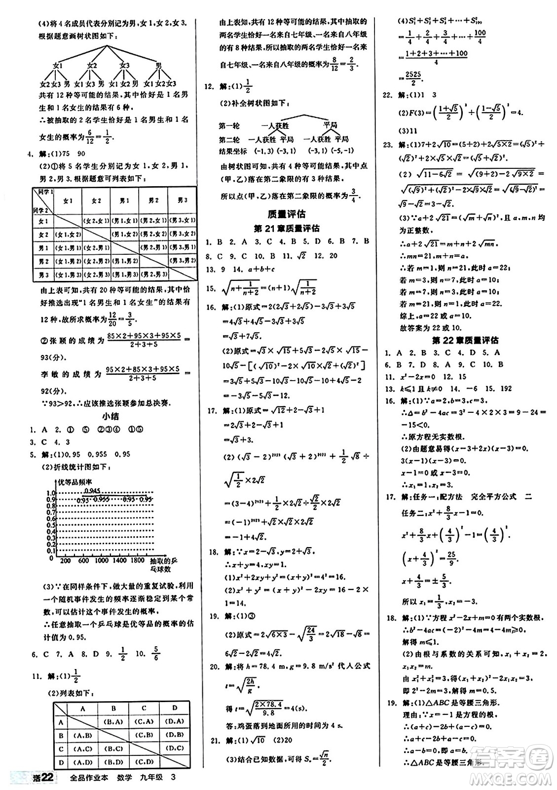 北京時(shí)代華文書(shū)局2024秋全品作業(yè)本九年級(jí)數(shù)學(xué)上冊(cè)華師版山西專(zhuān)版答案