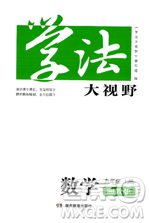 湖南教育出版社2024年秋學(xué)法大視野九年級(jí)數(shù)學(xué)上冊(cè)湘教版答案