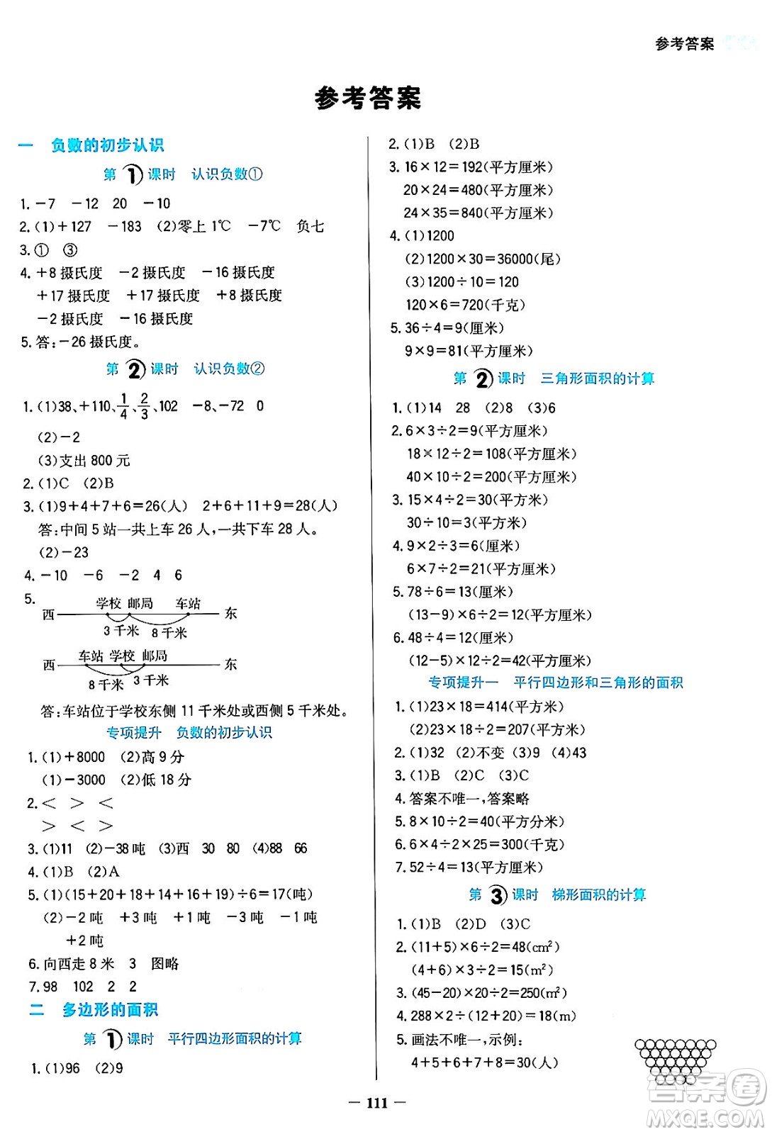 湖南教育出版社2024年秋學(xué)法大視野五年級數(shù)學(xué)上冊蘇教版答案