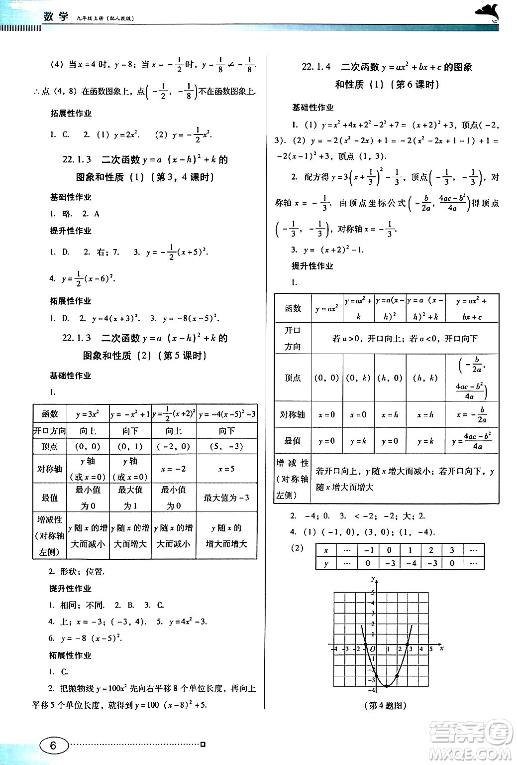 廣東教育出版社2024年秋南方新課堂金牌學案九年級數(shù)學上冊人教版答案