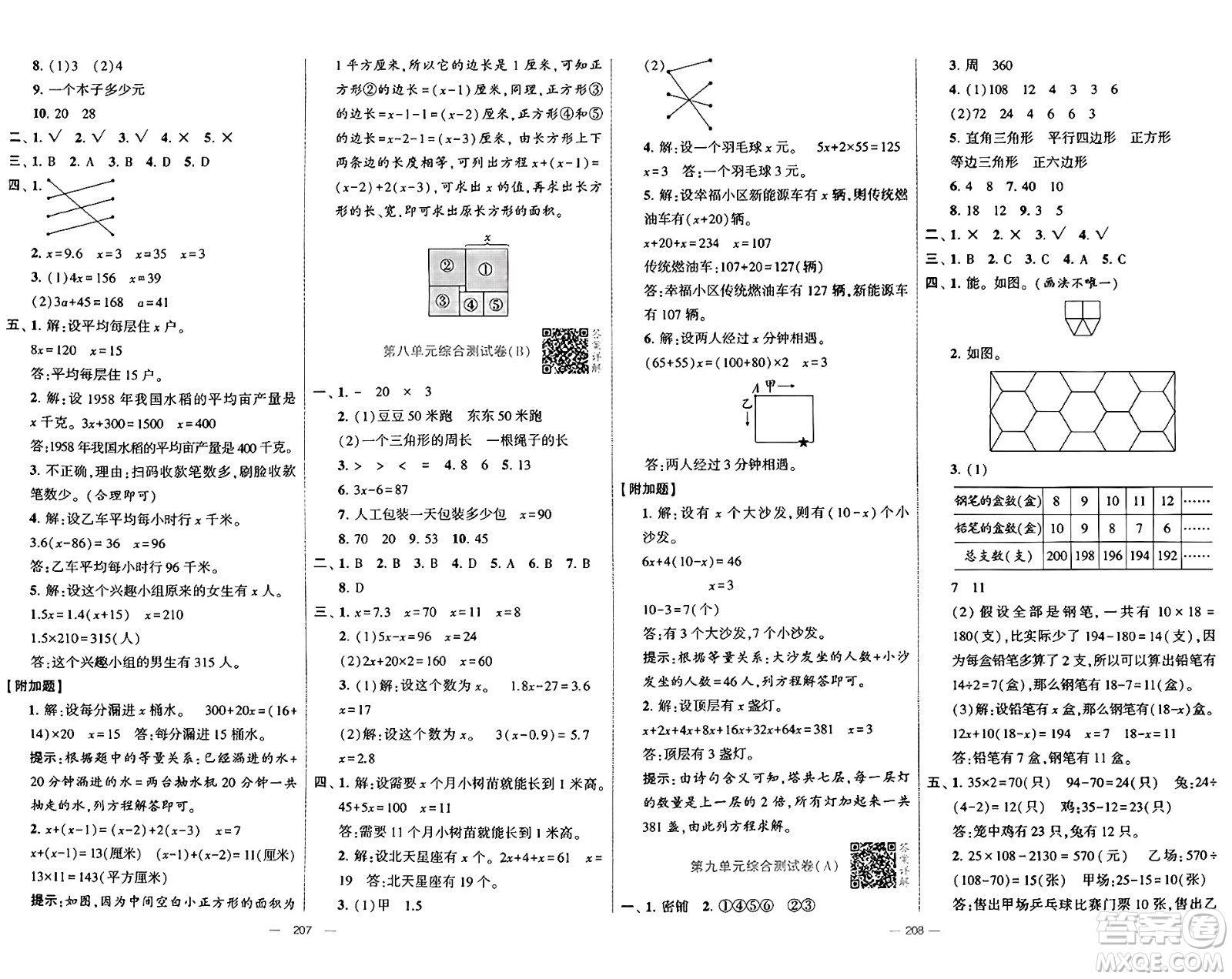 河海大學(xué)出版社2024年秋學(xué)霸提優(yōu)大試卷五年級(jí)數(shù)學(xué)上冊(cè)冀教版答案