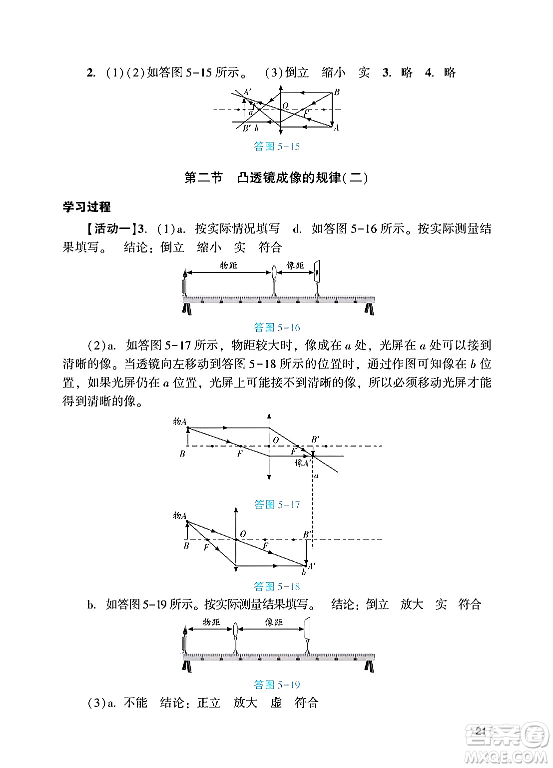 廣州出版社2024年秋陽光學(xué)業(yè)評價八年級物理上冊人教版答案