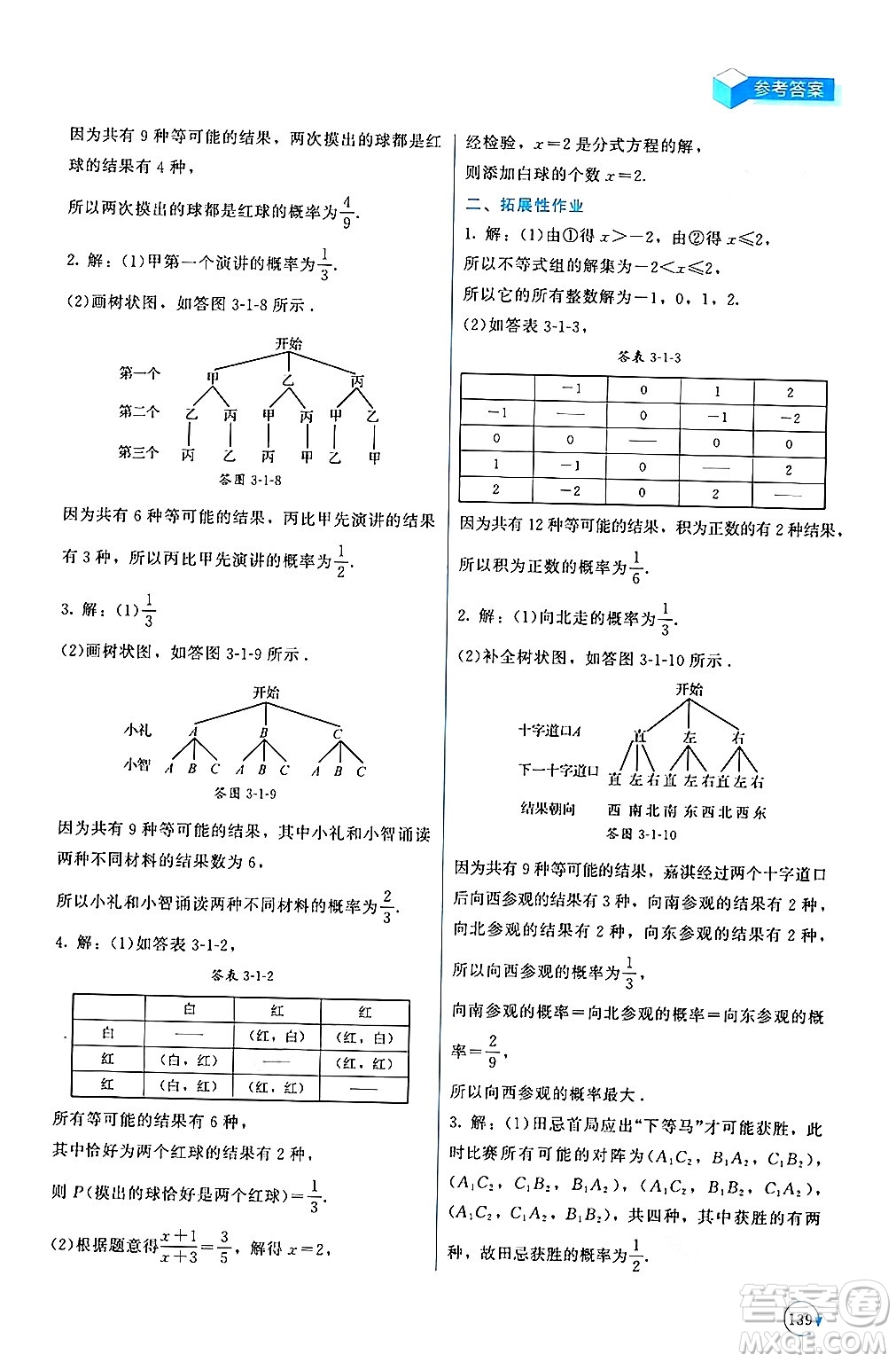 北京師范大學出版社2024年秋新課標同步單元練習九年級數(shù)學上冊北師大版深圳專版答案