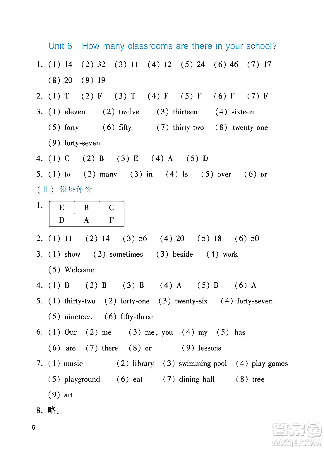 廣州出版社2024年秋陽光學業(yè)評價四年級英語上冊教科版答案