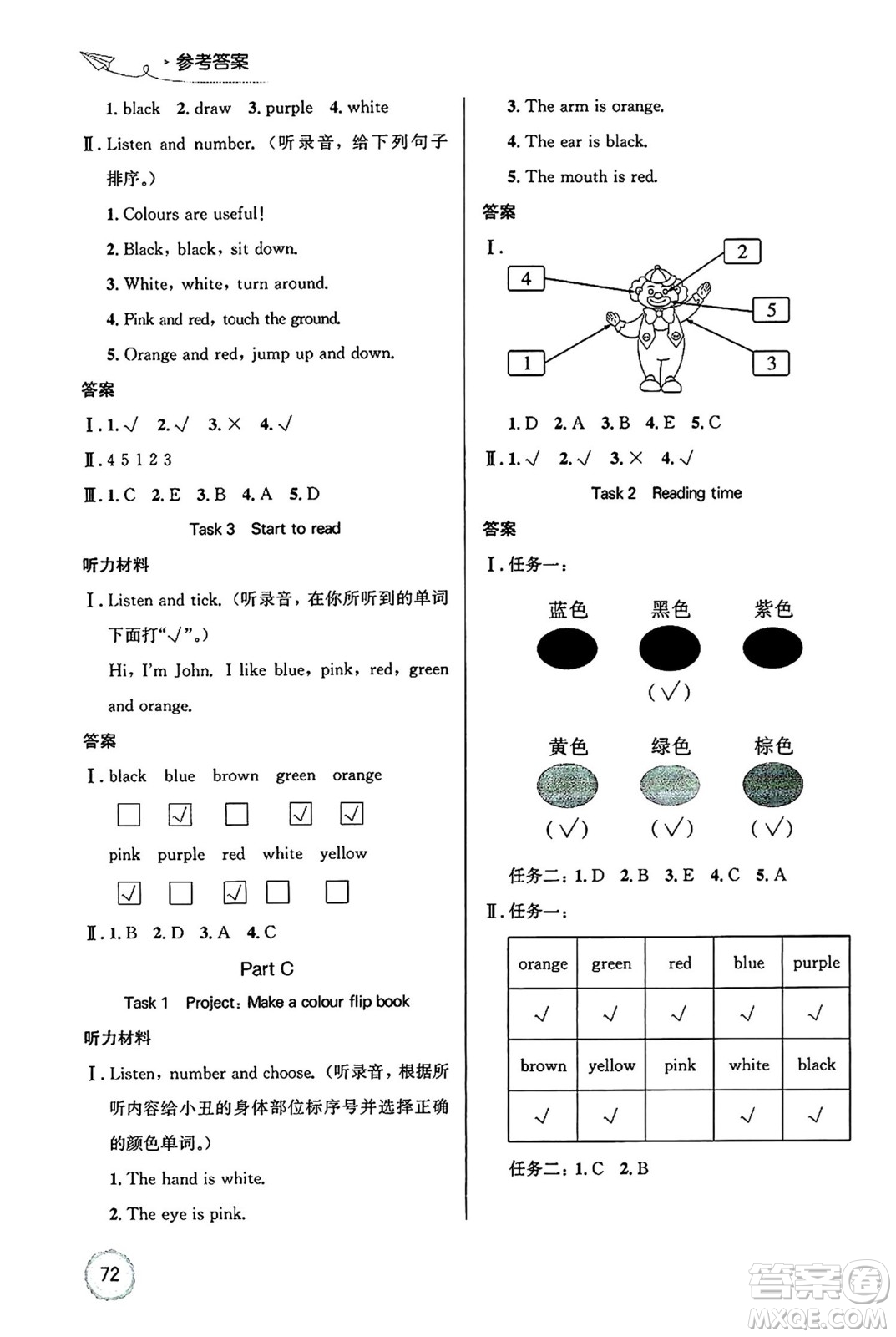 人民教育出版社2024年秋小學(xué)同步測(cè)控優(yōu)化設(shè)計(jì)三年級(jí)英語(yǔ)上冊(cè)人教PEP版廣東專(zhuān)版答案