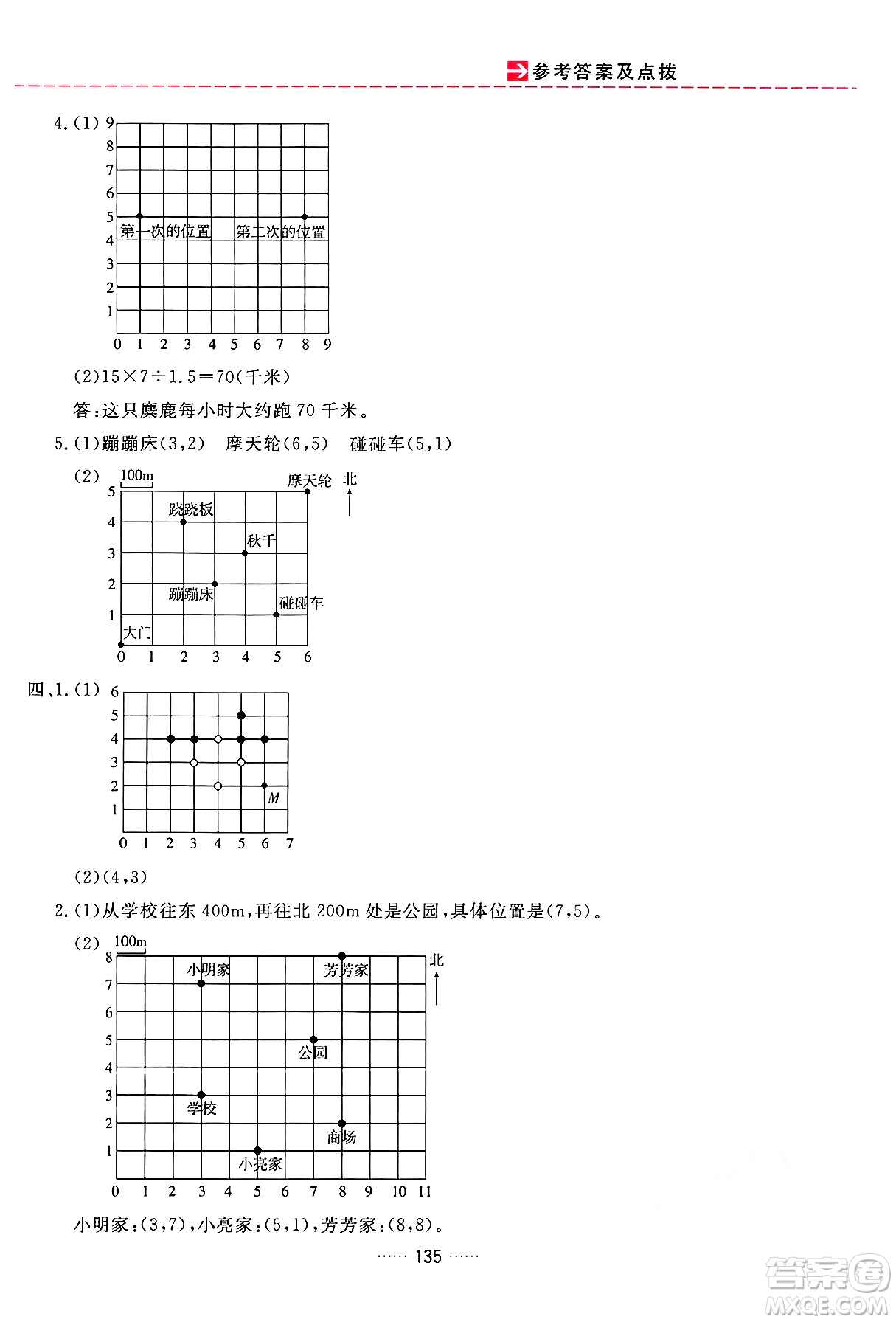 吉林教育出版社2024年秋三維數(shù)字課堂五年級(jí)數(shù)學(xué)上冊(cè)人教版答案