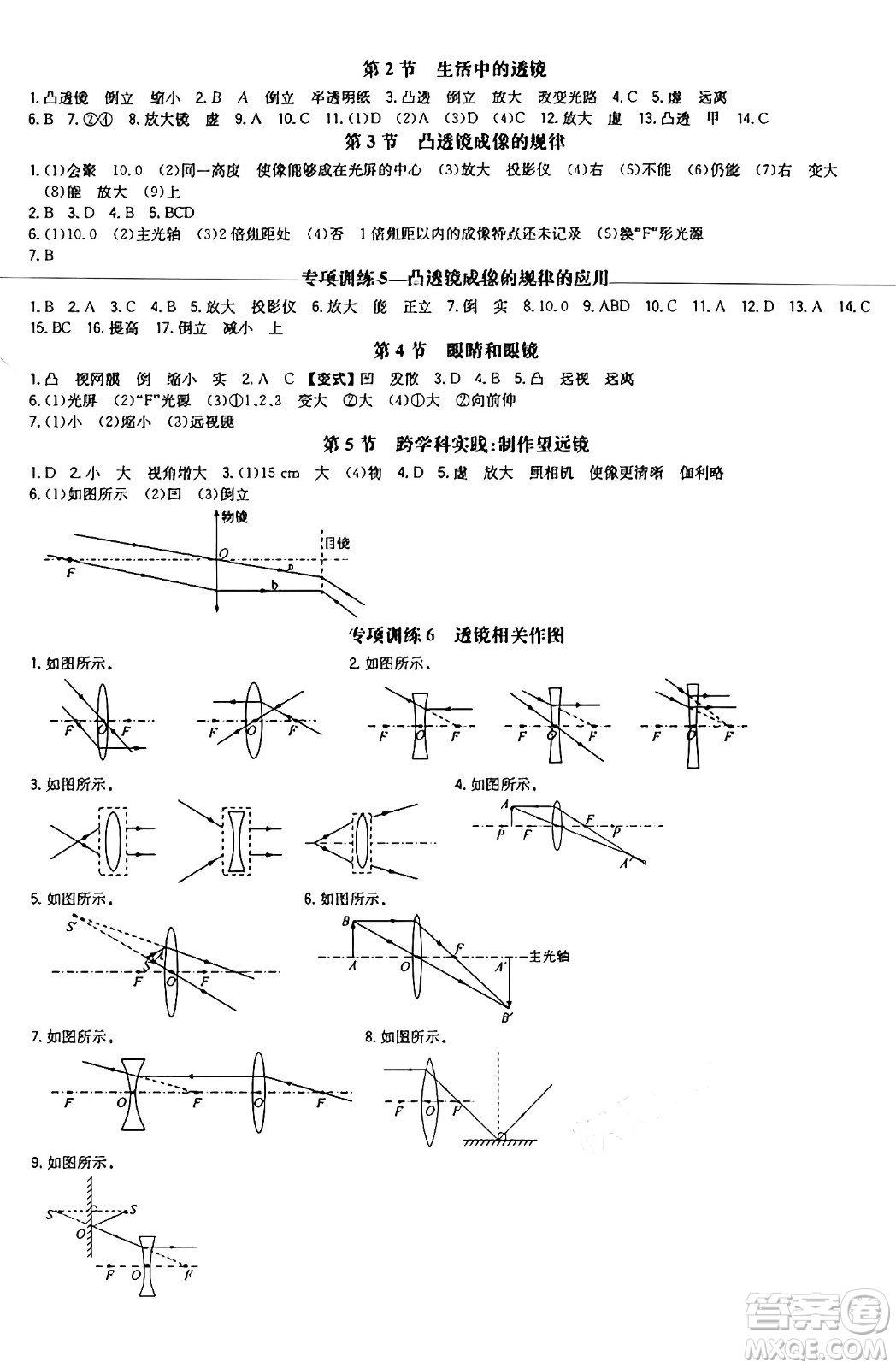 湖南教育出版社2024年秋一本同步訓(xùn)練八年級物理上冊人教版遼寧專版答案