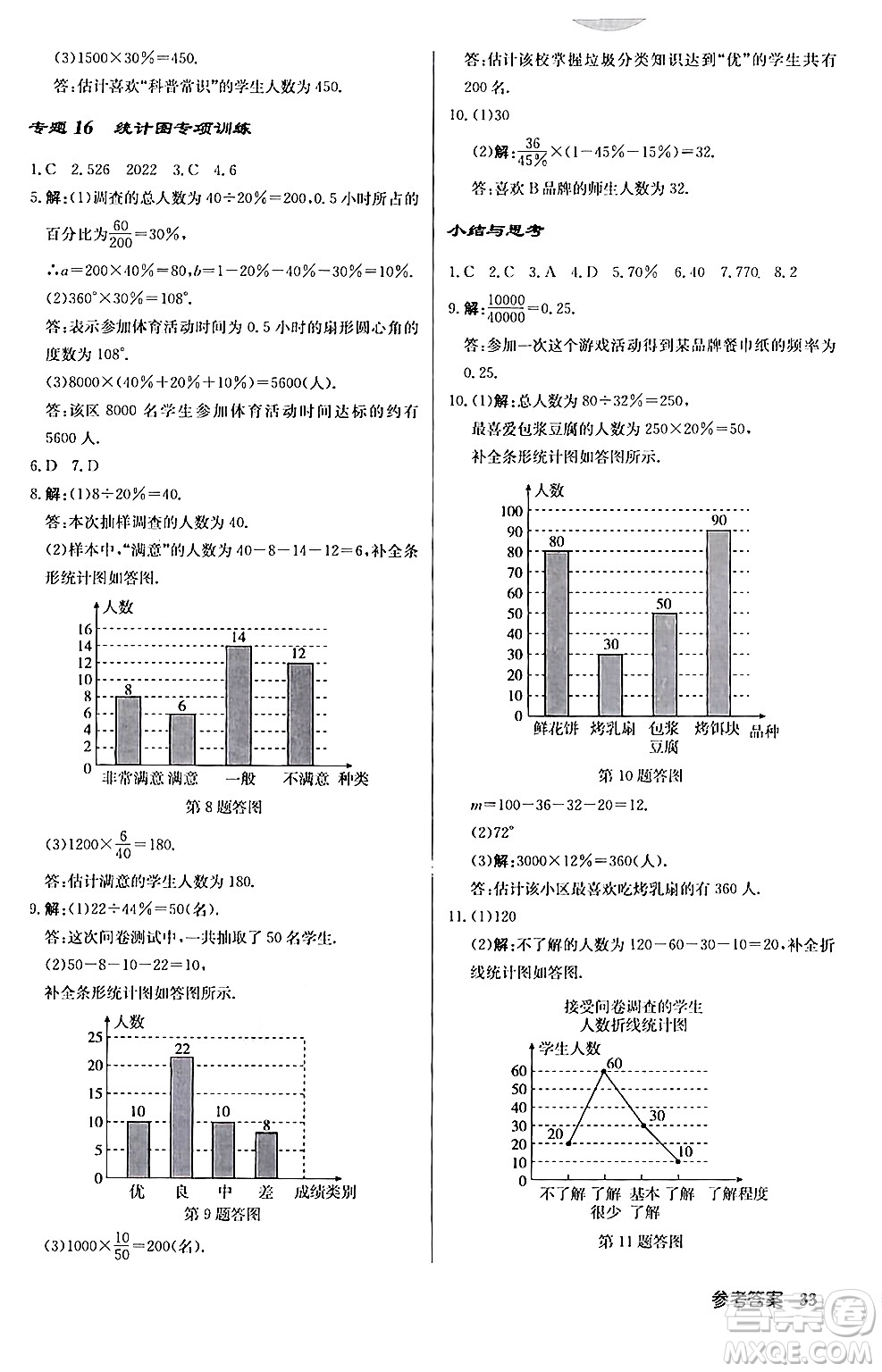 龍門書局2024秋啟東中學(xué)作業(yè)本八年級數(shù)學(xué)上冊華師版答案