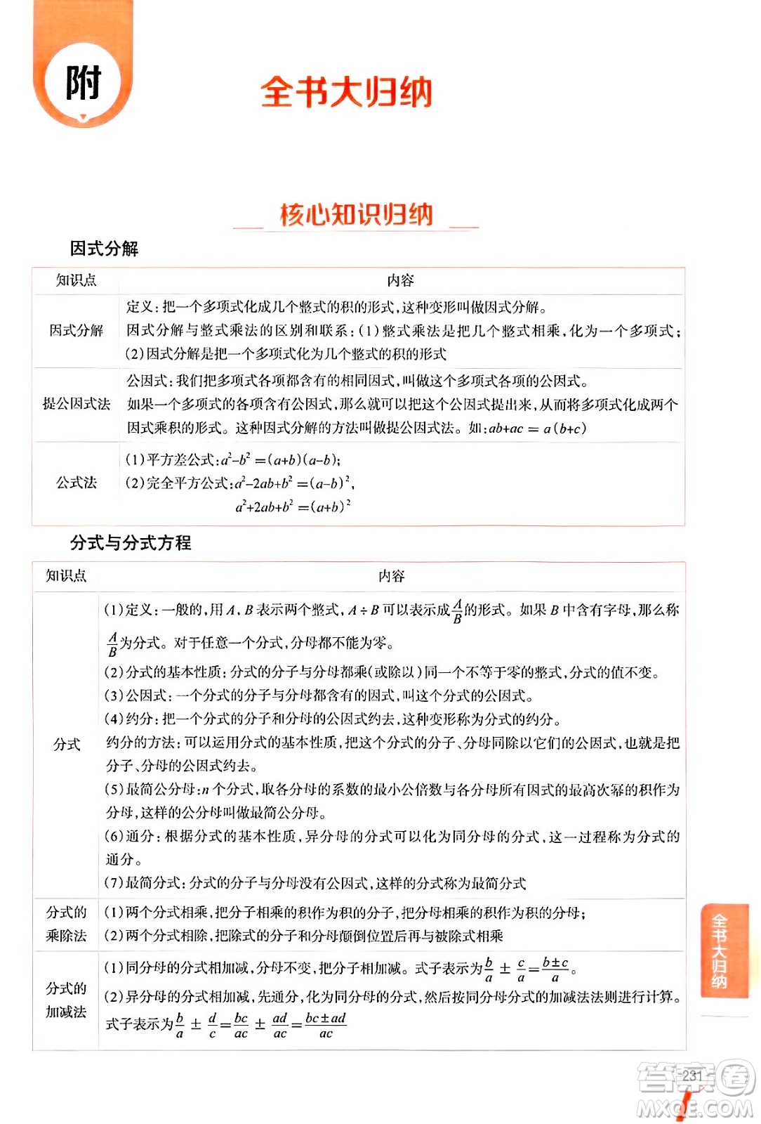 陜西人民教育出版社2024年秋中學(xué)教材全解八年級(jí)數(shù)學(xué)上冊(cè)魯教版五四制答案