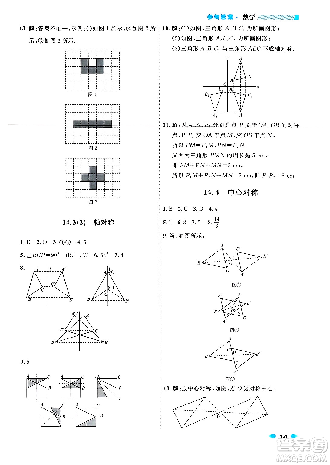 天津人民出版社2024年秋上海作業(yè)七年級(jí)數(shù)學(xué)上冊(cè)上海專版答案