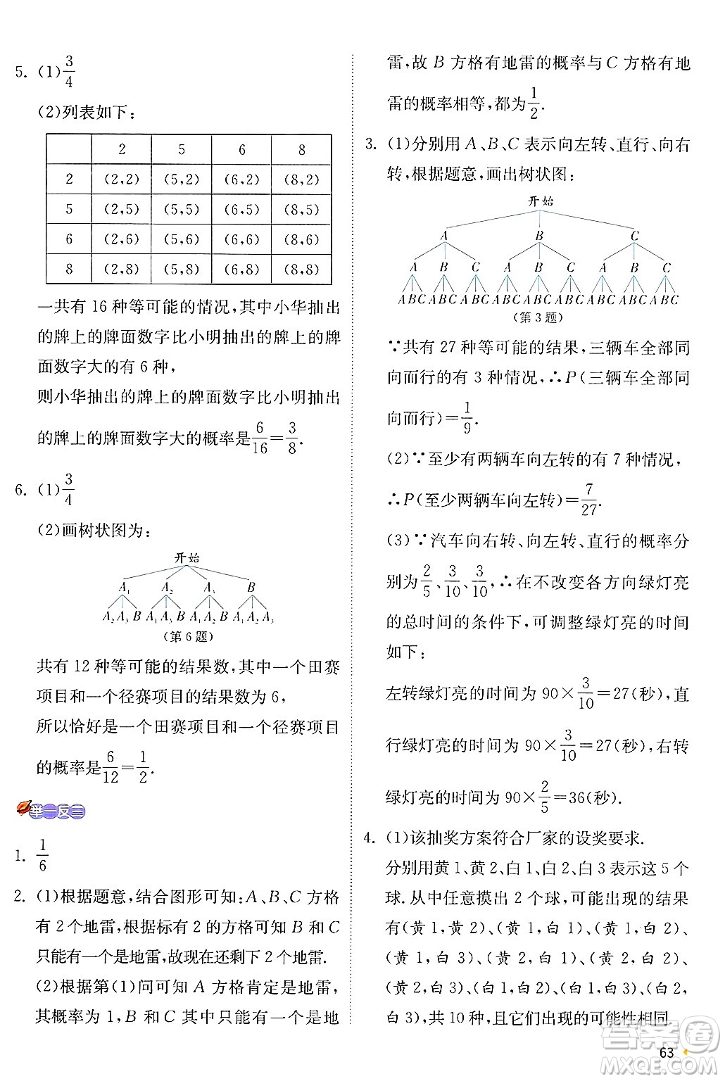 江蘇人民出版社2024年秋春雨教育實(shí)驗(yàn)班提優(yōu)訓(xùn)練九年級(jí)數(shù)學(xué)上冊(cè)蘇科版答案