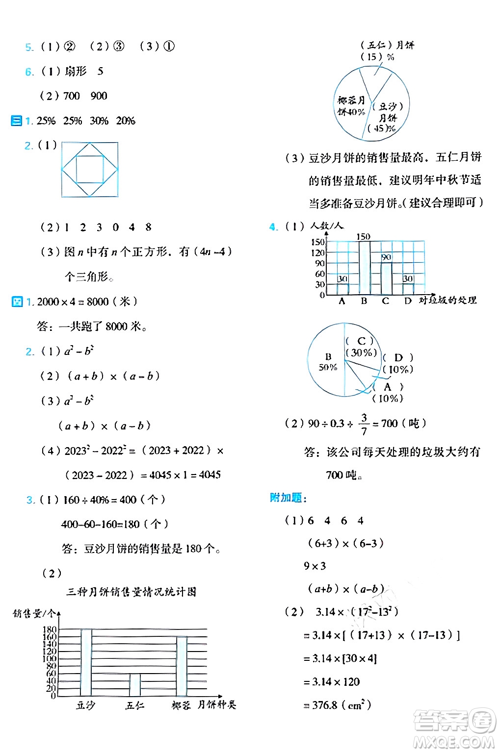 吉林教育出版社2024年秋榮德基好卷六年級(jí)數(shù)學(xué)上冊(cè)人教版福建專(zhuān)版答案