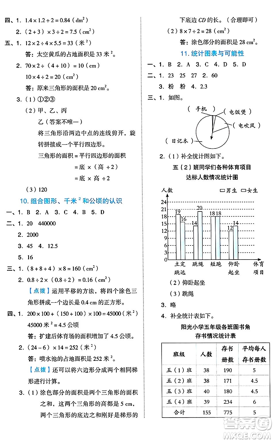 吉林教育出版社2024年秋榮德基好卷五年級數(shù)學(xué)上冊北京課改版北京專版答案