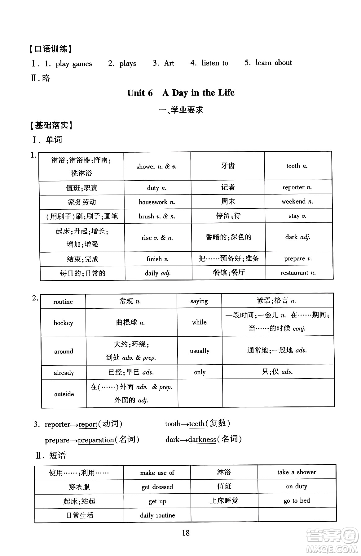 北京師范大學出版社2024年秋京師普教伴你學同步學習手冊七年級英語上冊人教版答案