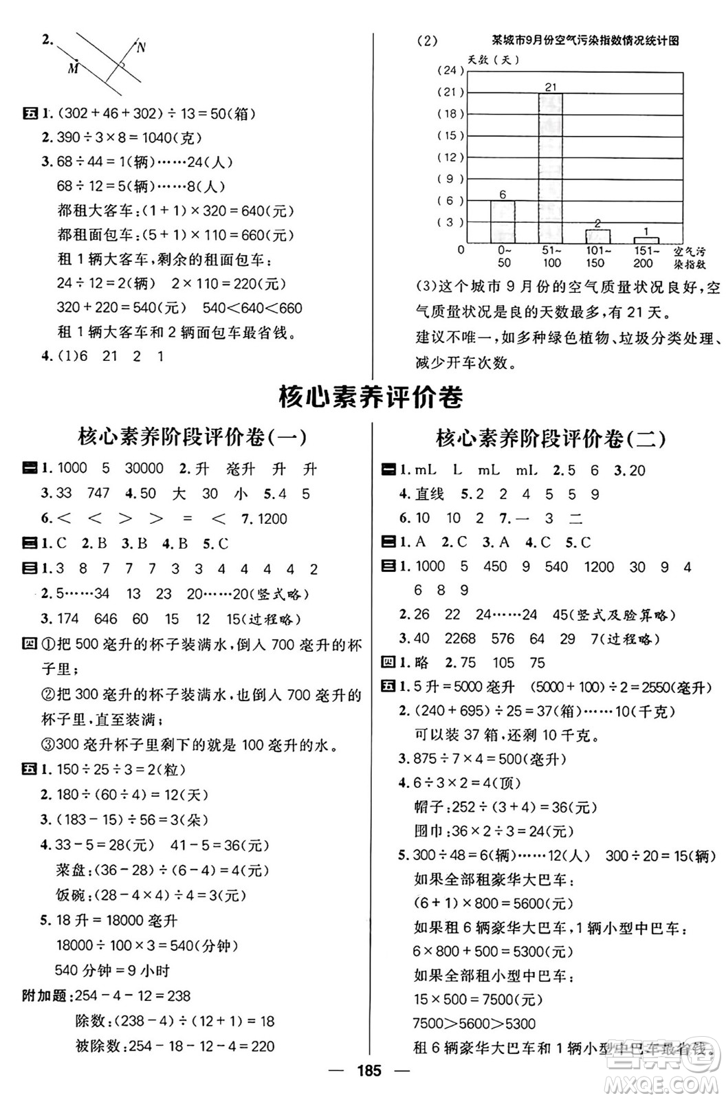 南方出版社2024秋學(xué)緣教育核心素養(yǎng)天天練四年級數(shù)學(xué)上冊J版答案