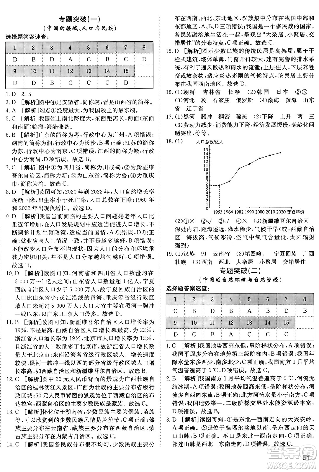 新疆青少年出版社2024年秋神龍教育期末考向標(biāo)全程跟蹤突破測試卷八年級地理上冊人教版答案