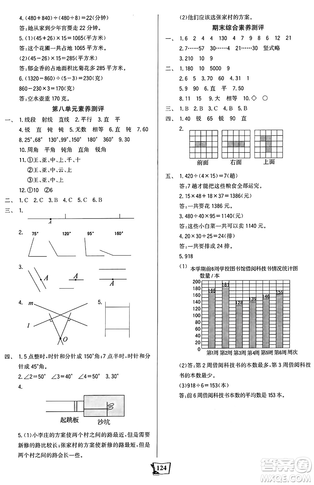 未來出版社2024年秋世紀金榜金榜小博士課時提優(yōu)作業(yè)四年級數(shù)學上冊蘇教版答案