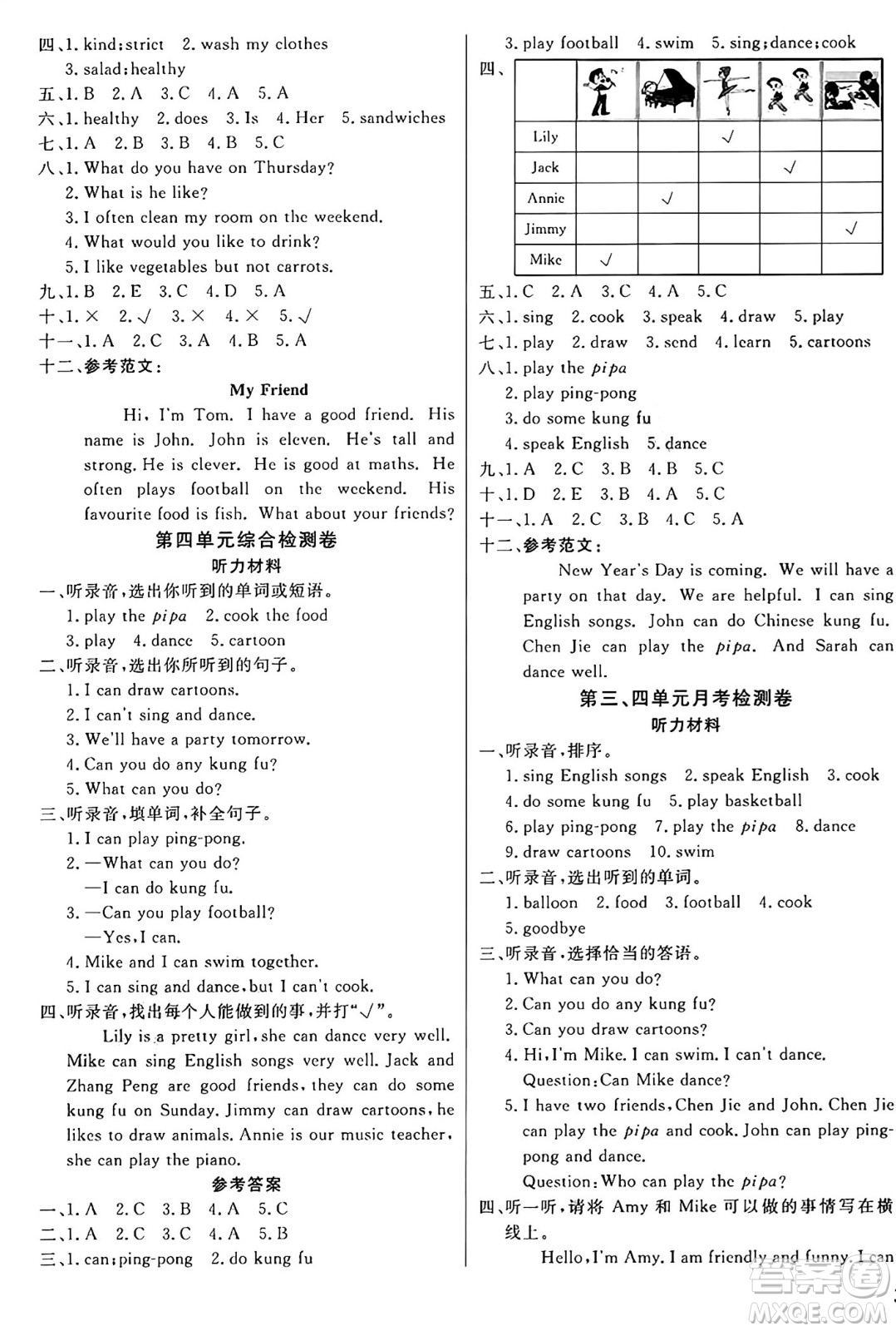 江蘇鳳凰美術(shù)出版社2024年秋廣文圖書(shū)黃岡小博士沖刺100分五年級(jí)英語(yǔ)上冊(cè)人教版答案